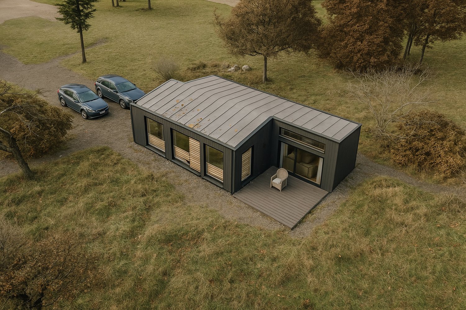 Astrid set fra oven — de to forskudte moduler