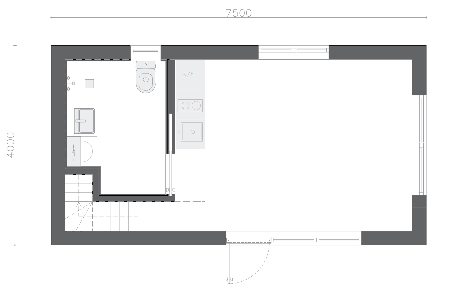 Frida plantegning — standard